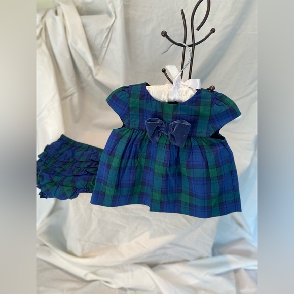 Adorable Janie and Jack LIKE NEW. Baby girl holiday Bloomer set 3-6 months - Picture 1 of 5